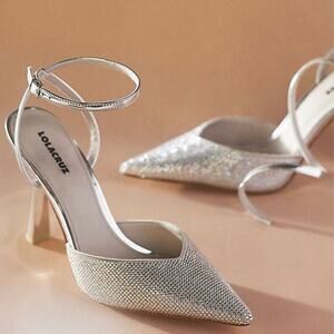 Lola Cruz Brescia Crystal Heels Size 39